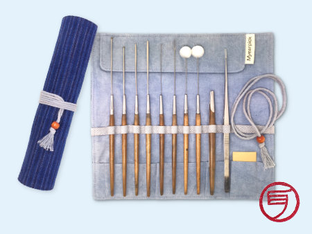 Asian Ear Cleaning Tools Set with roll case